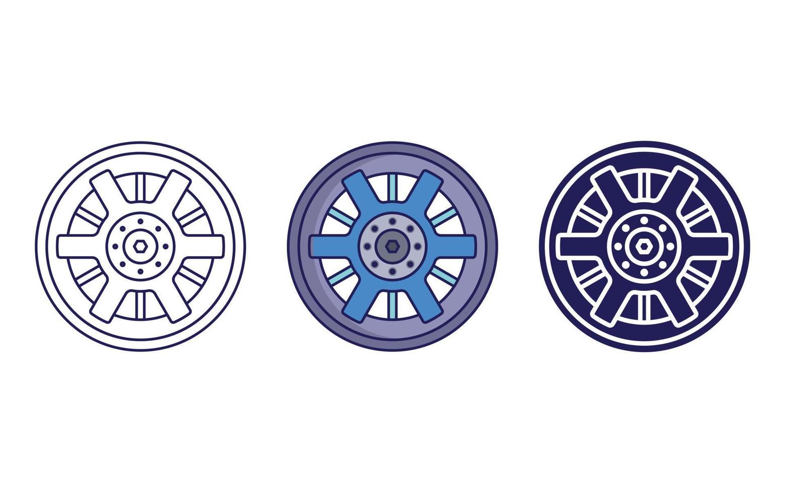 Car Tire vector icon