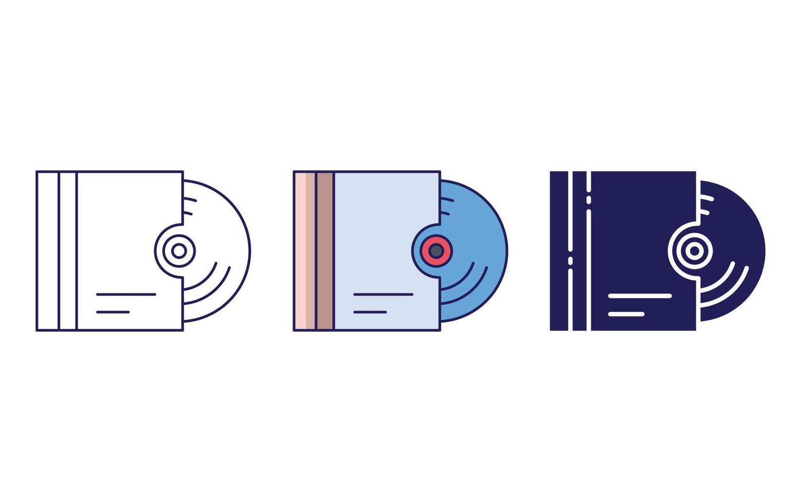 CD disk vector icon
