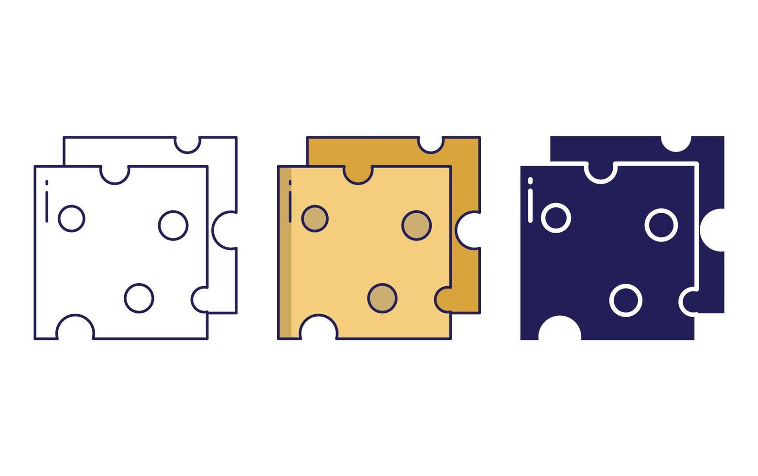 Cheese vector icon