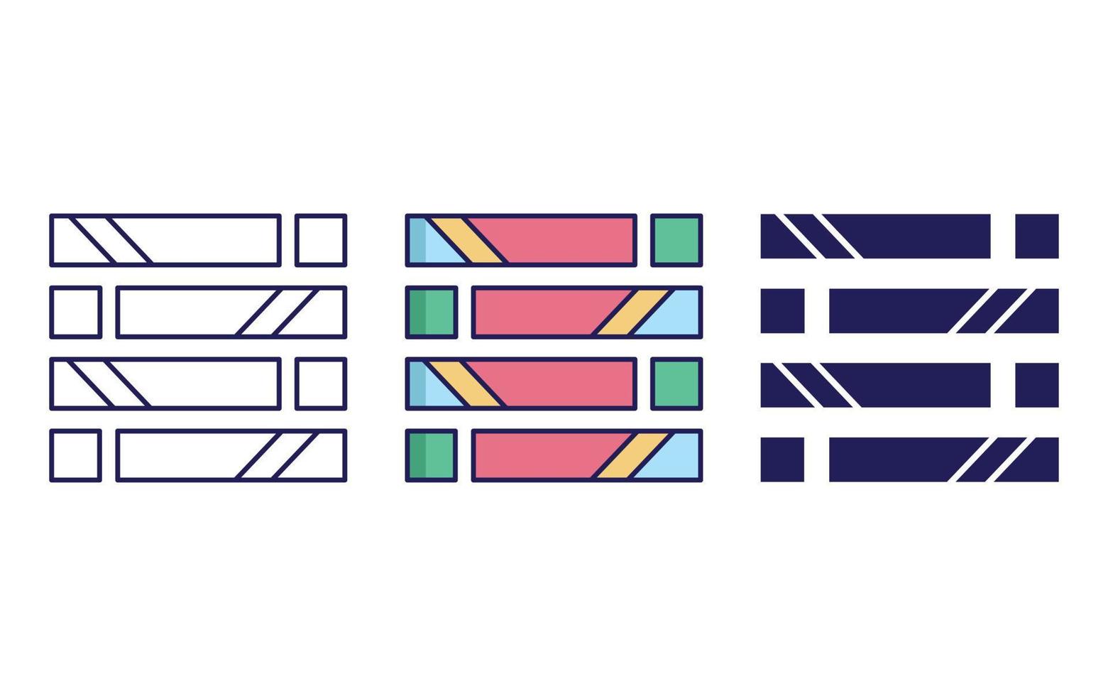 Abstract Shapes icon vector