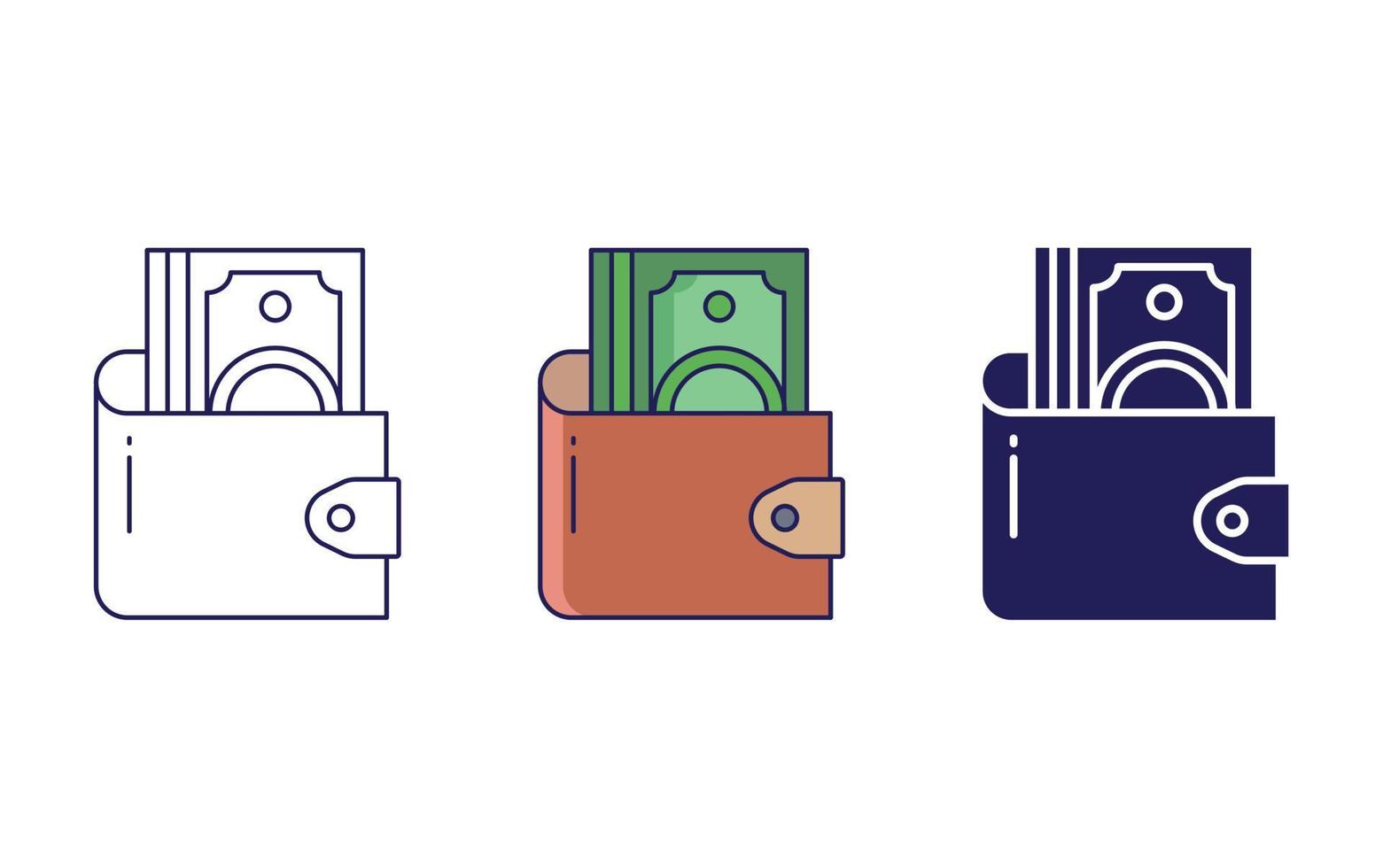 Wallet vector icon