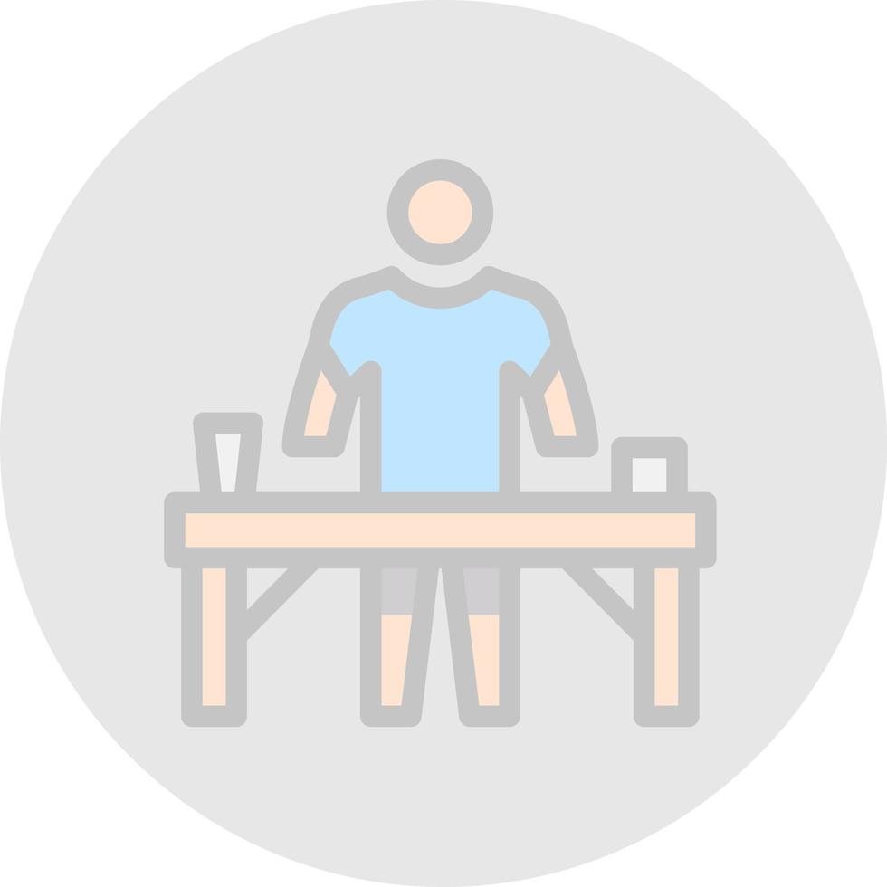 Massage Therapist Vector Icon Design