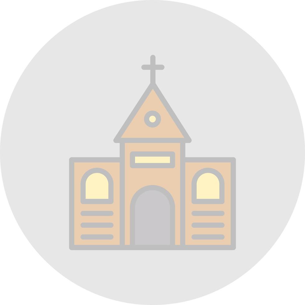 Church Vector Icon Design