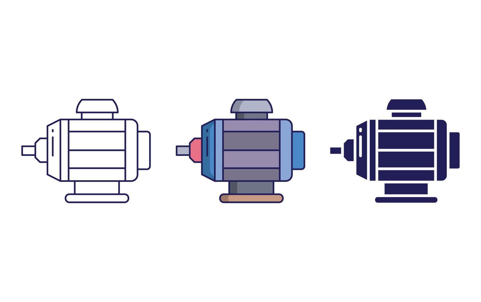 Electric Motor vector icon