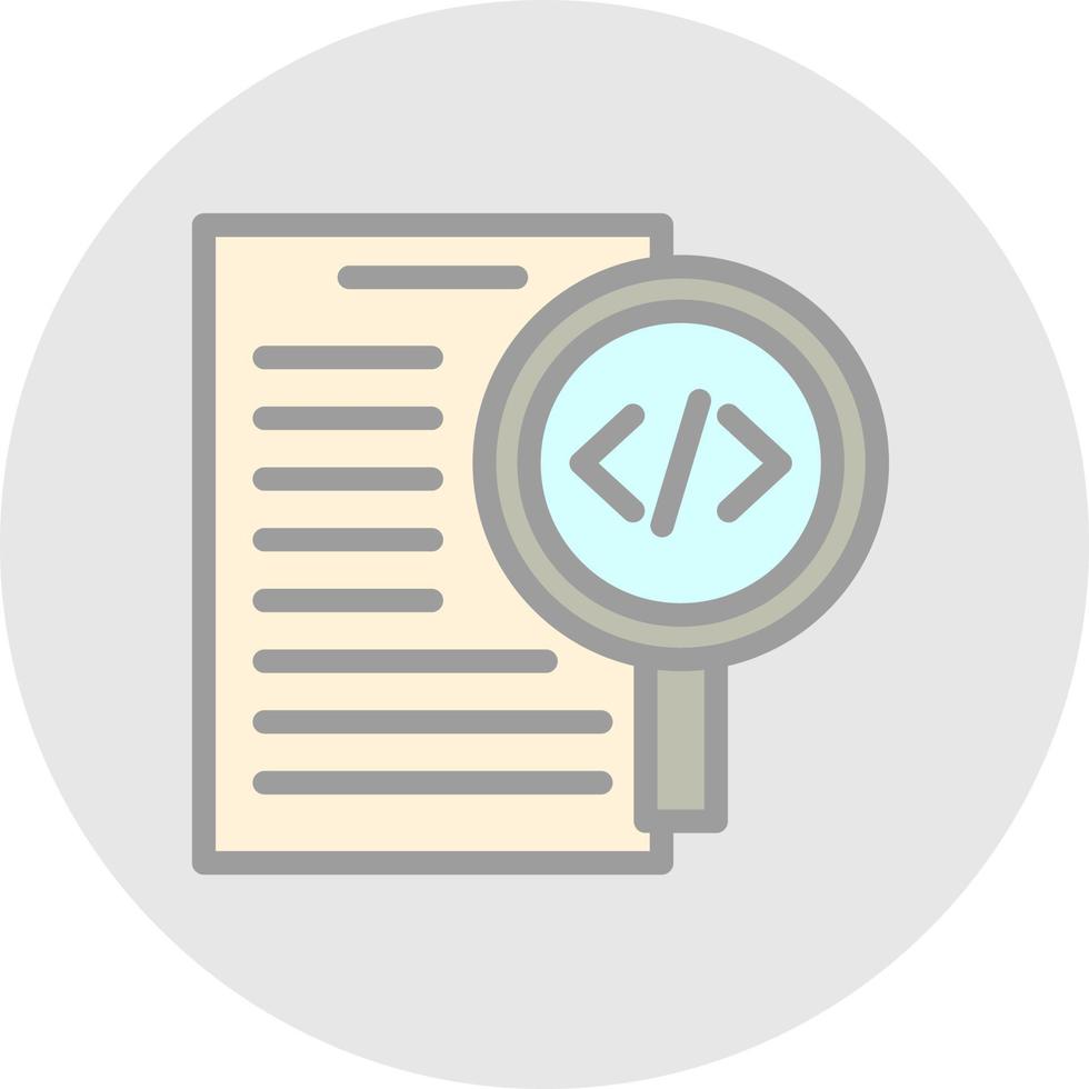 Code Review Vector Icon Design