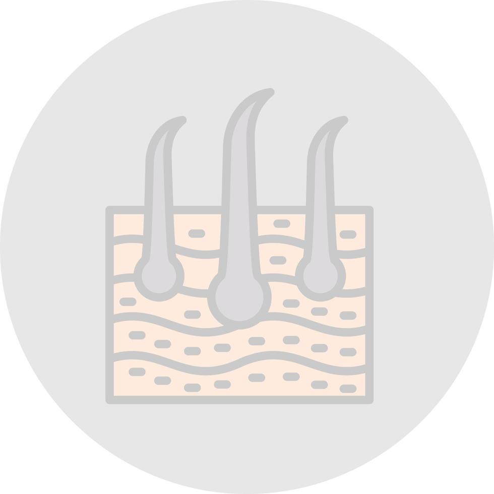 Skin Hair Vector Icon Design