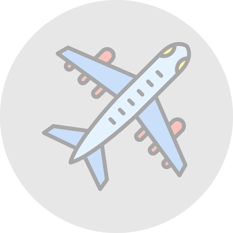 diseño de icono de vector de avión