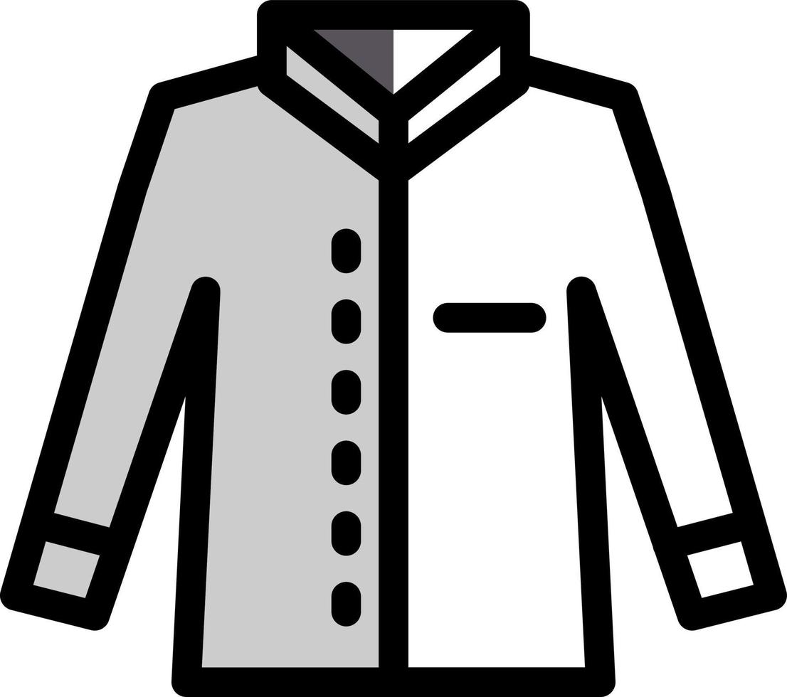 diseño de icono de vector de camisa de oficina