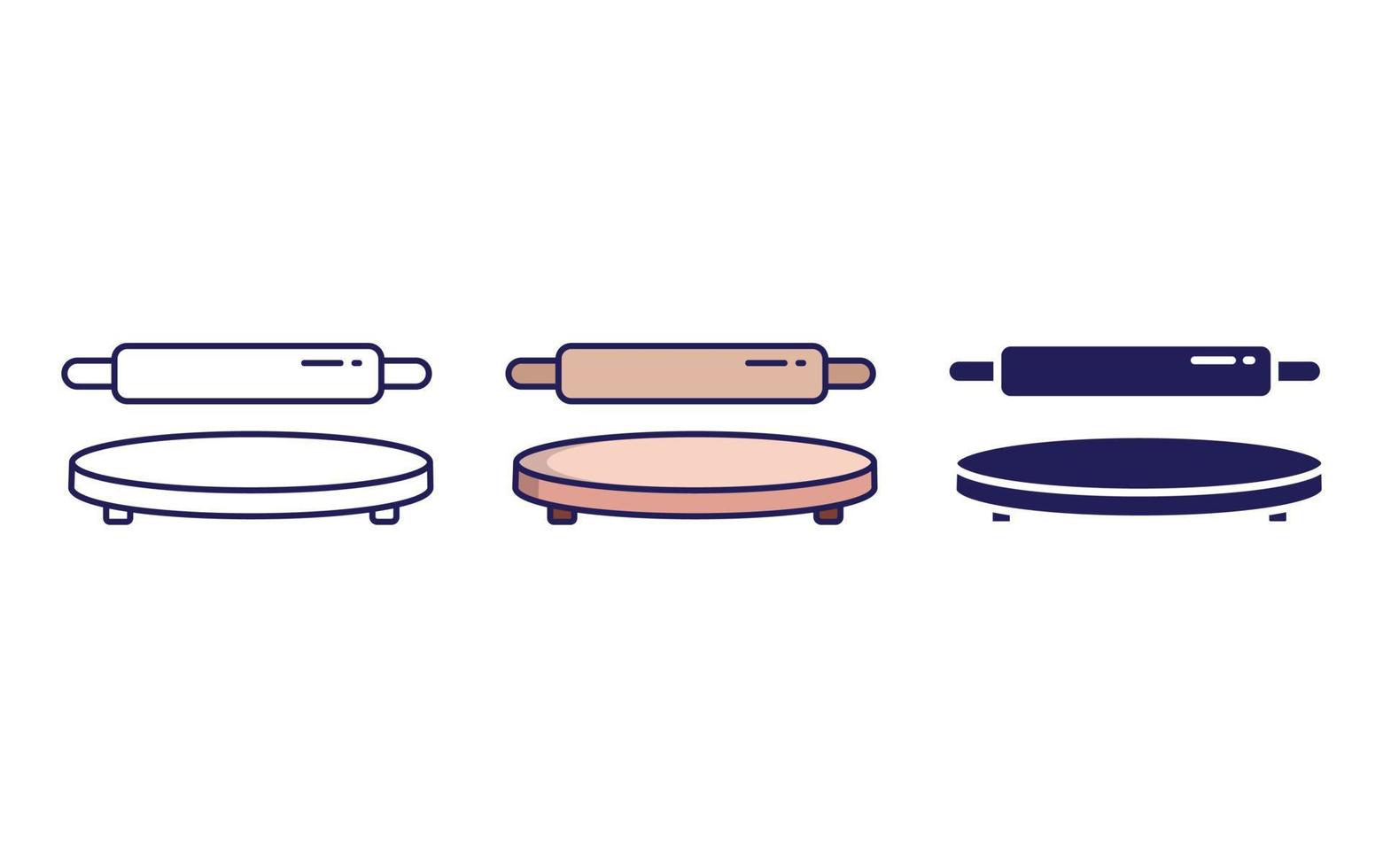 Rolling Pin icon vector