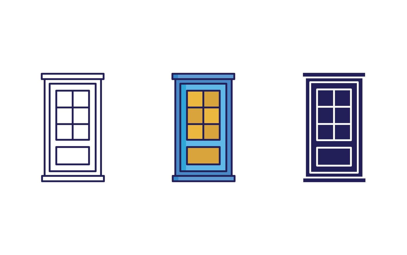 Door vector icon