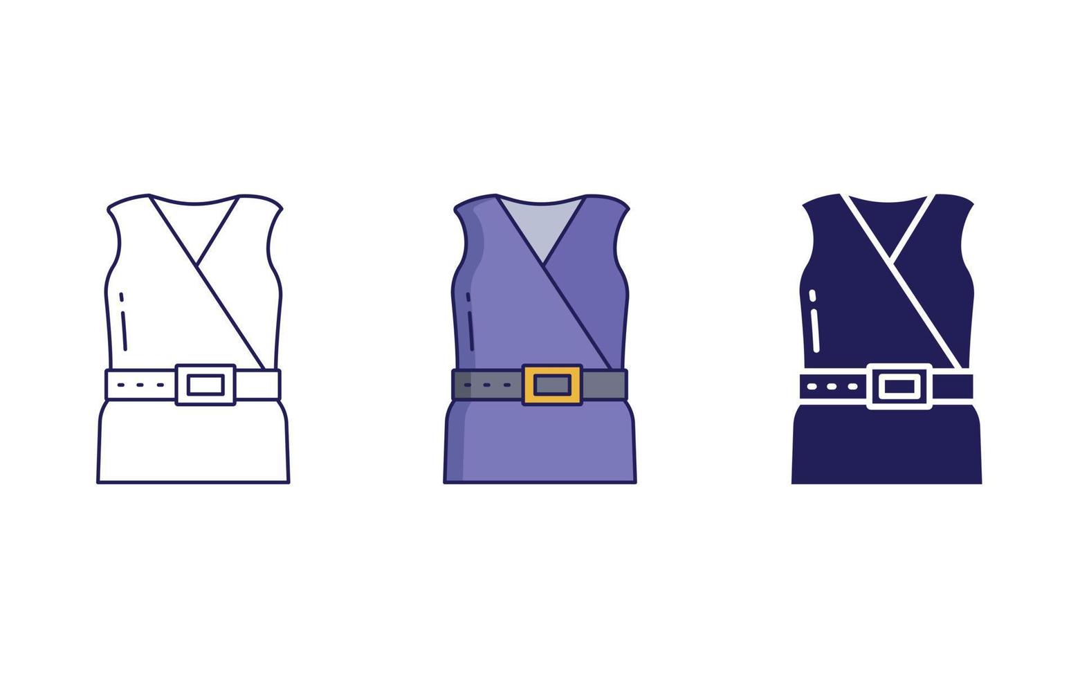 Top dress vector icon