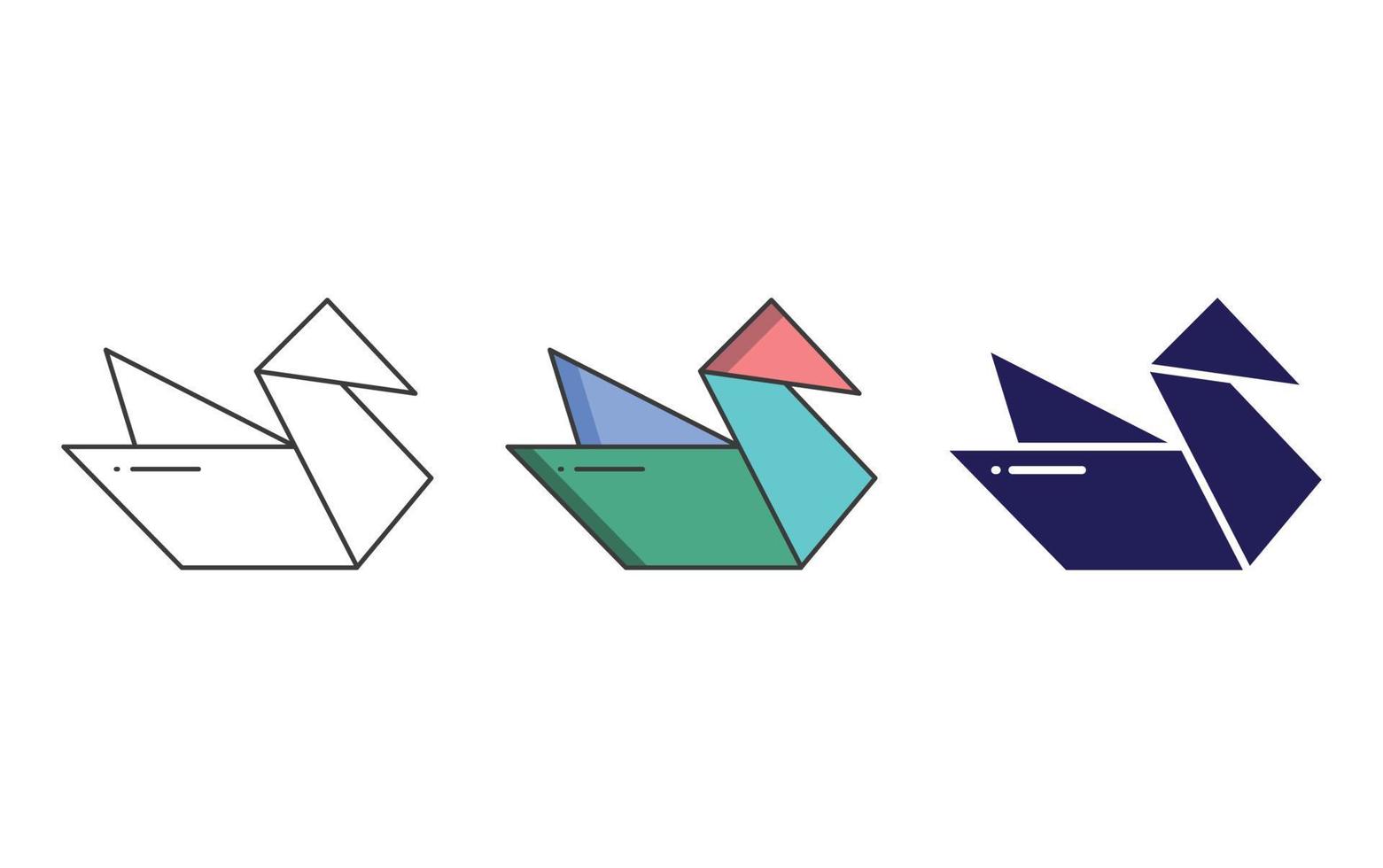 Origami vector icon