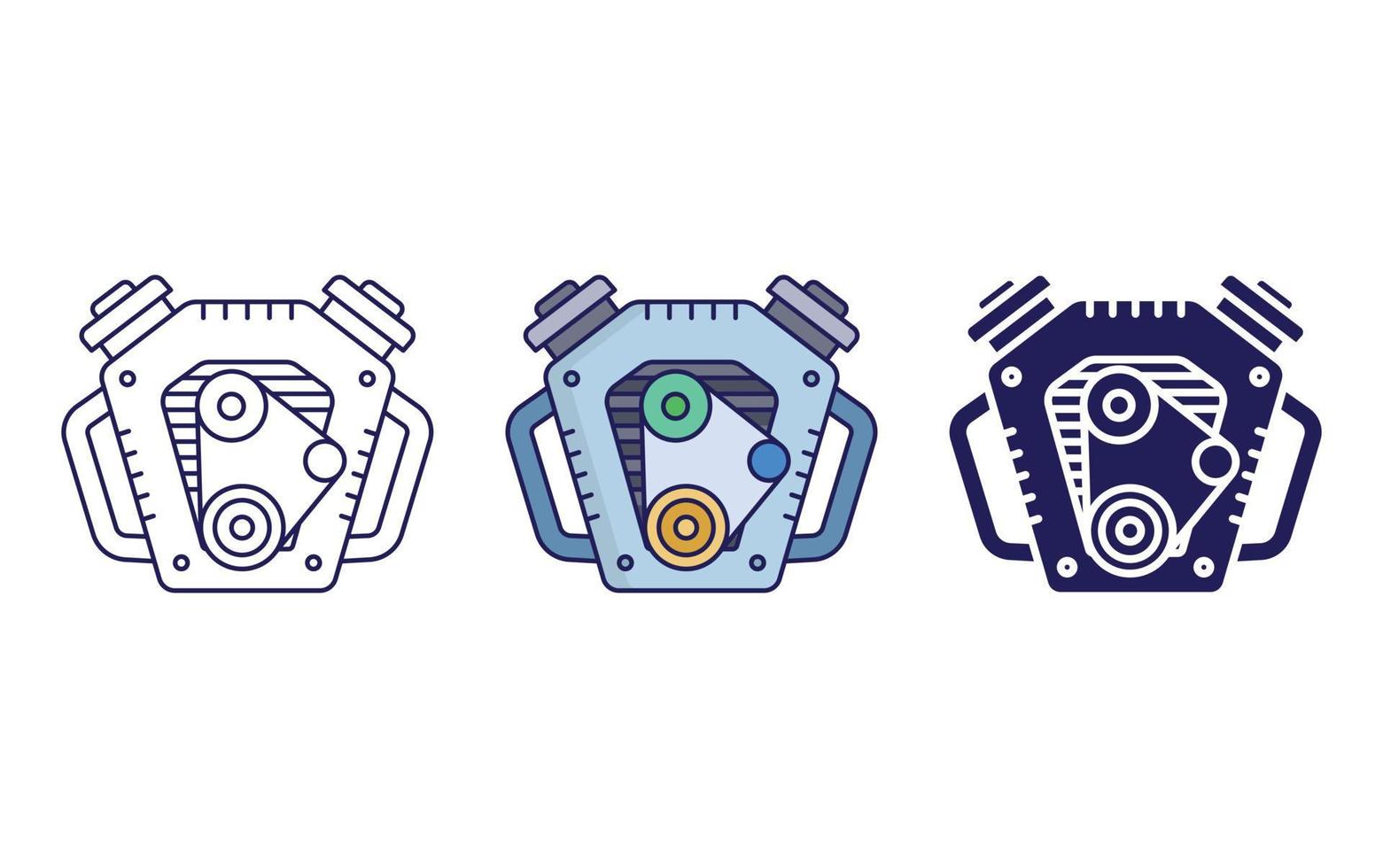 Car Engine vector icon