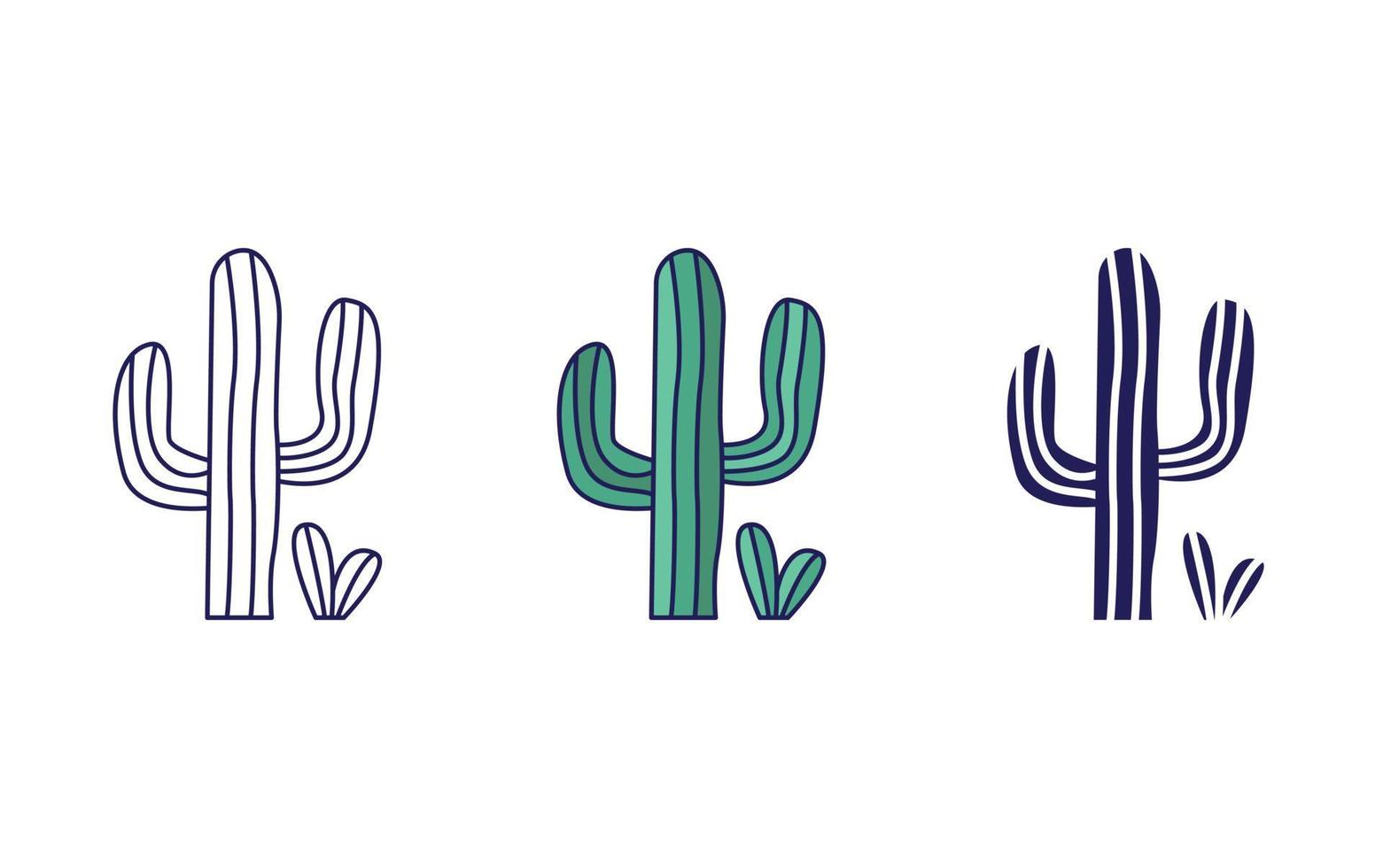 cactus planta vector icono