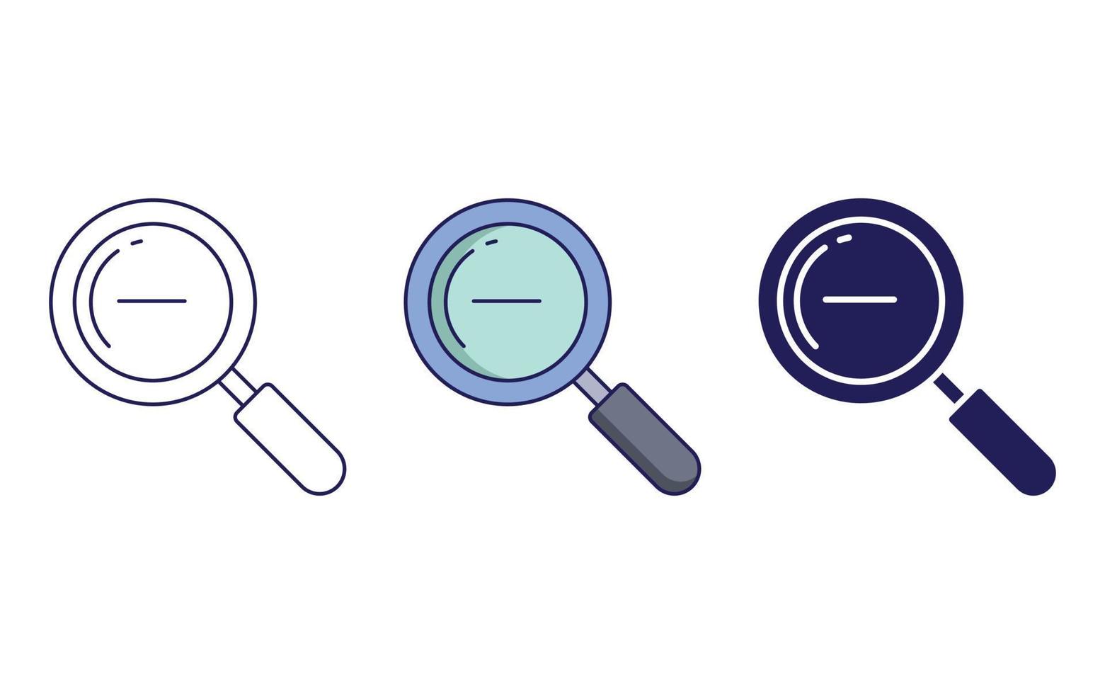 Zoom out vector icon