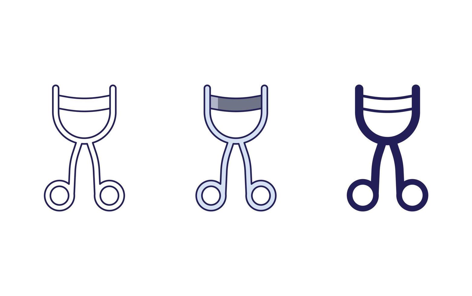 Curler vector icon