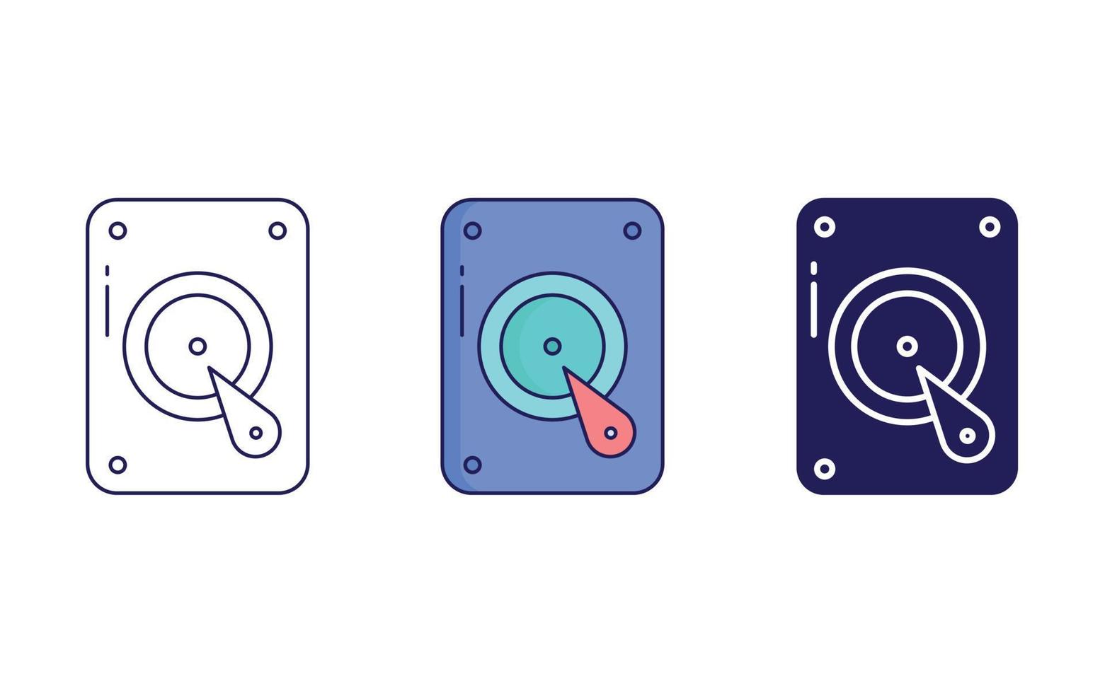 Hard drive vector icon