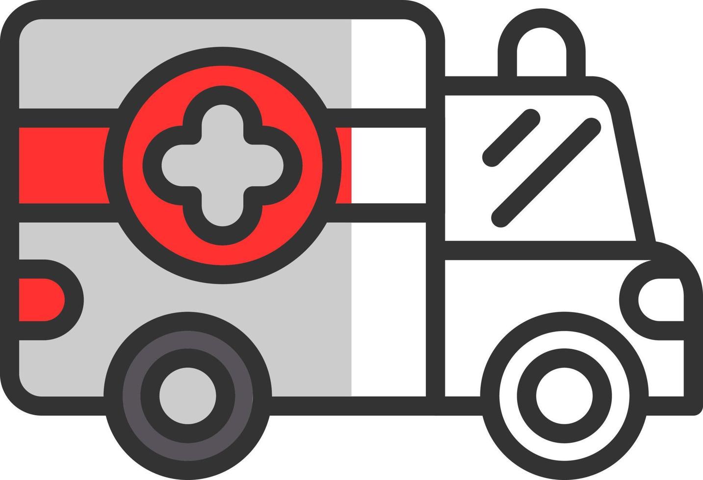 Ambulance Vector Icon Design