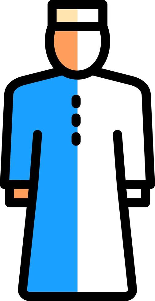 diseño de icono de vector de hombre musulmán