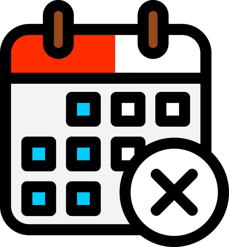 Remove Event Vector Icon Design