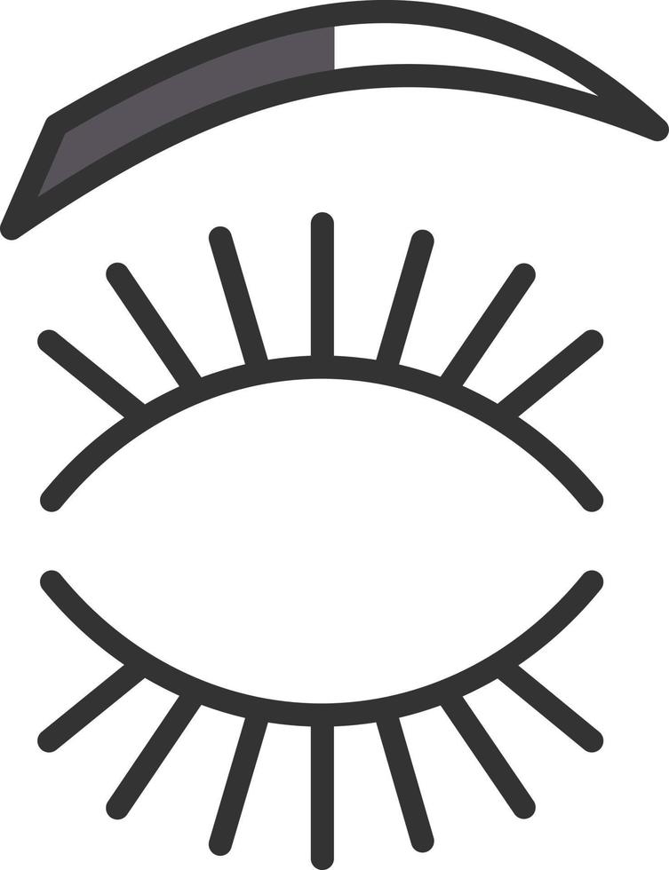 Eyelash Vector Icon Design