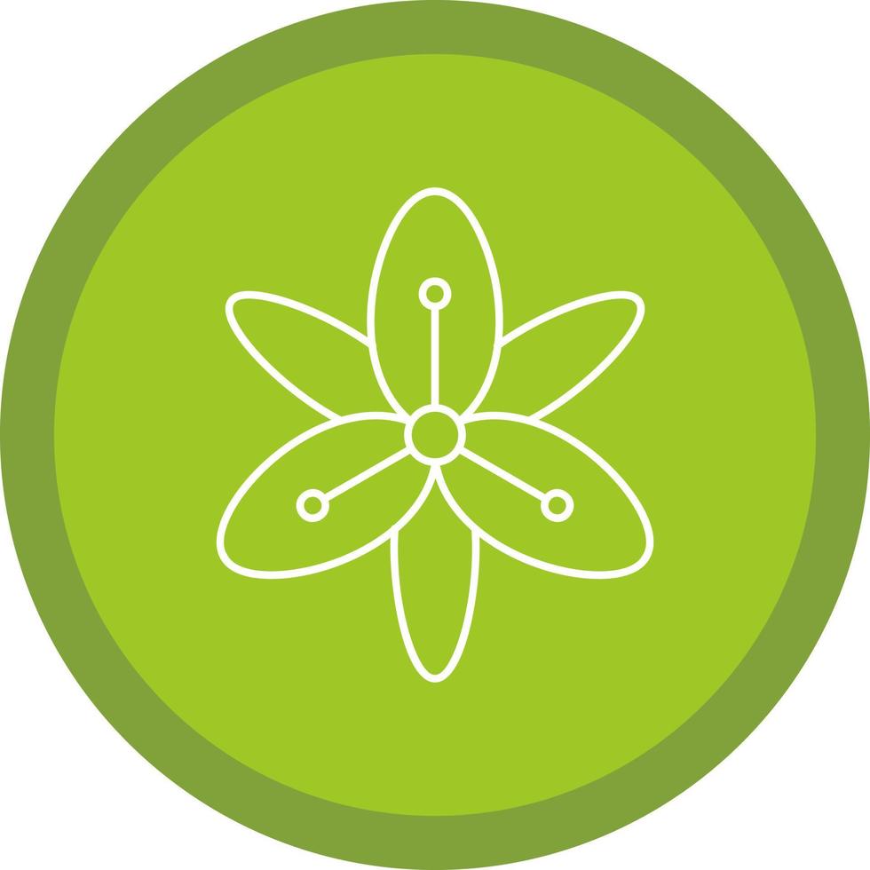 Tiger Lily Vector Icon Design