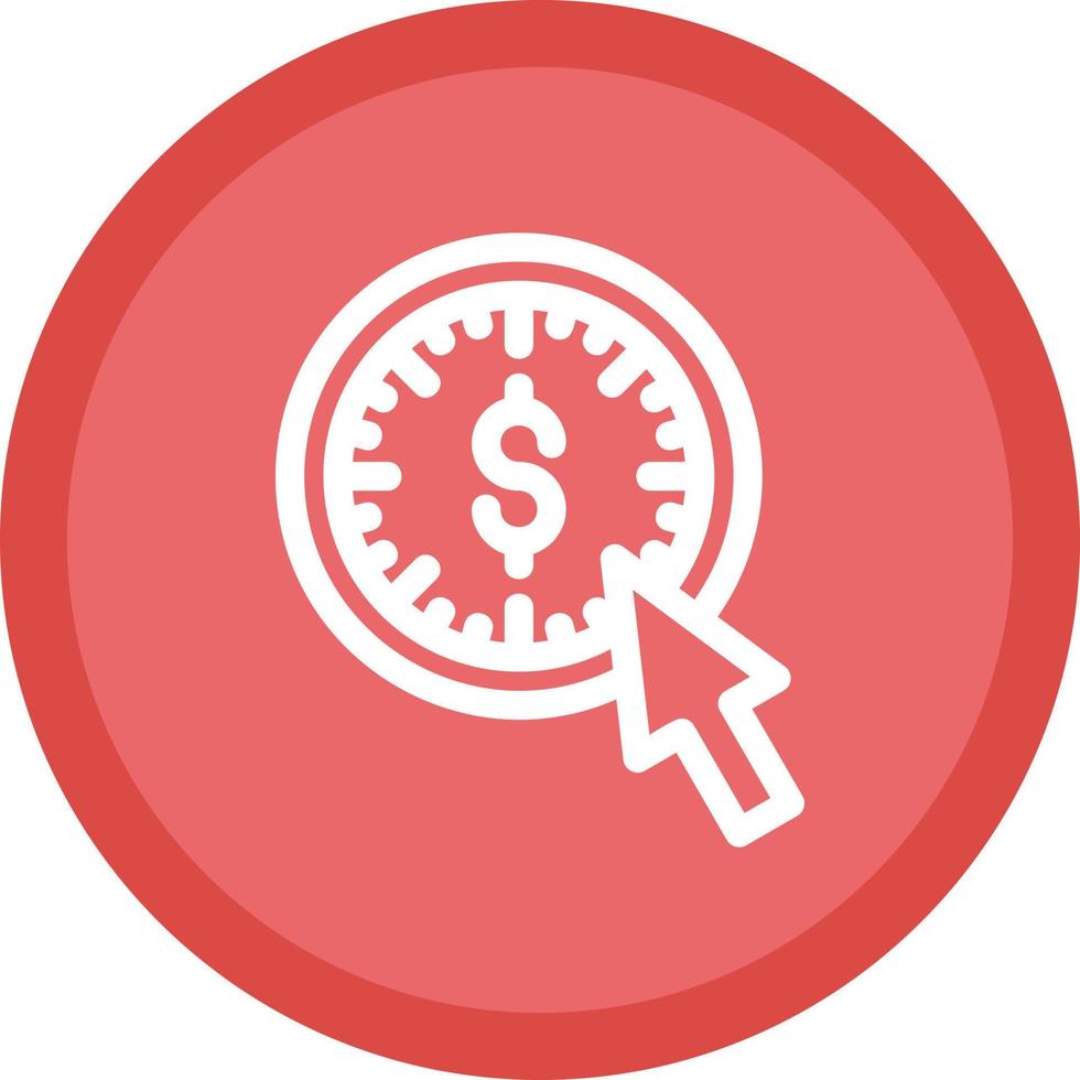 Pay Per Click Vector Icon Design