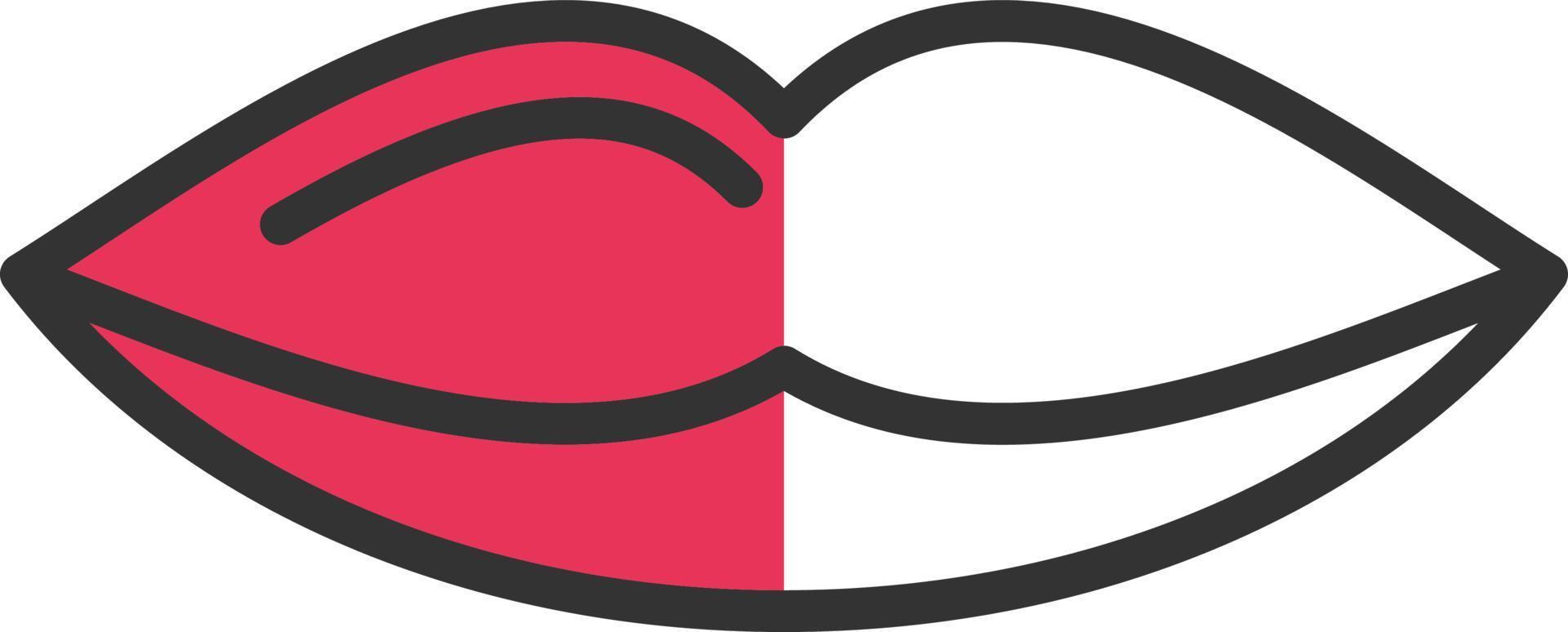 Lips Vector Icon Design