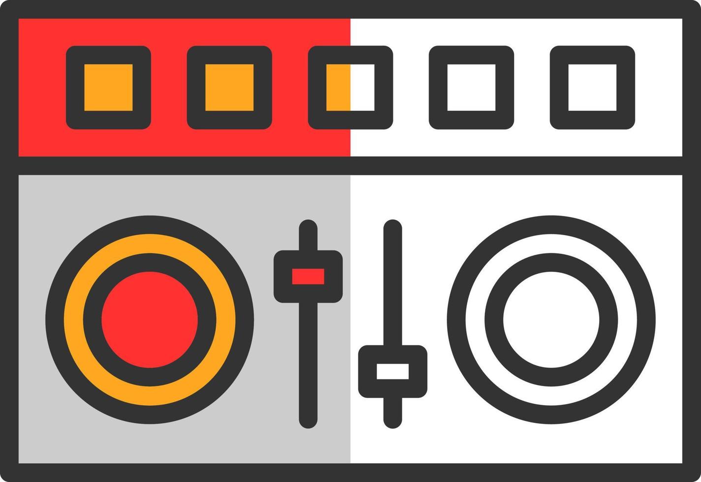 DJ Mixer Vector Icon Design