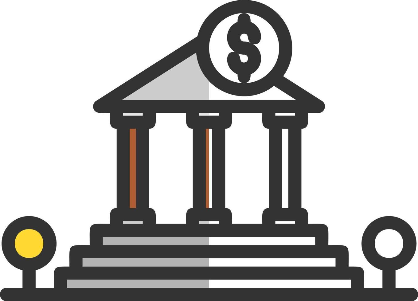 diseño de icono de vector de banco