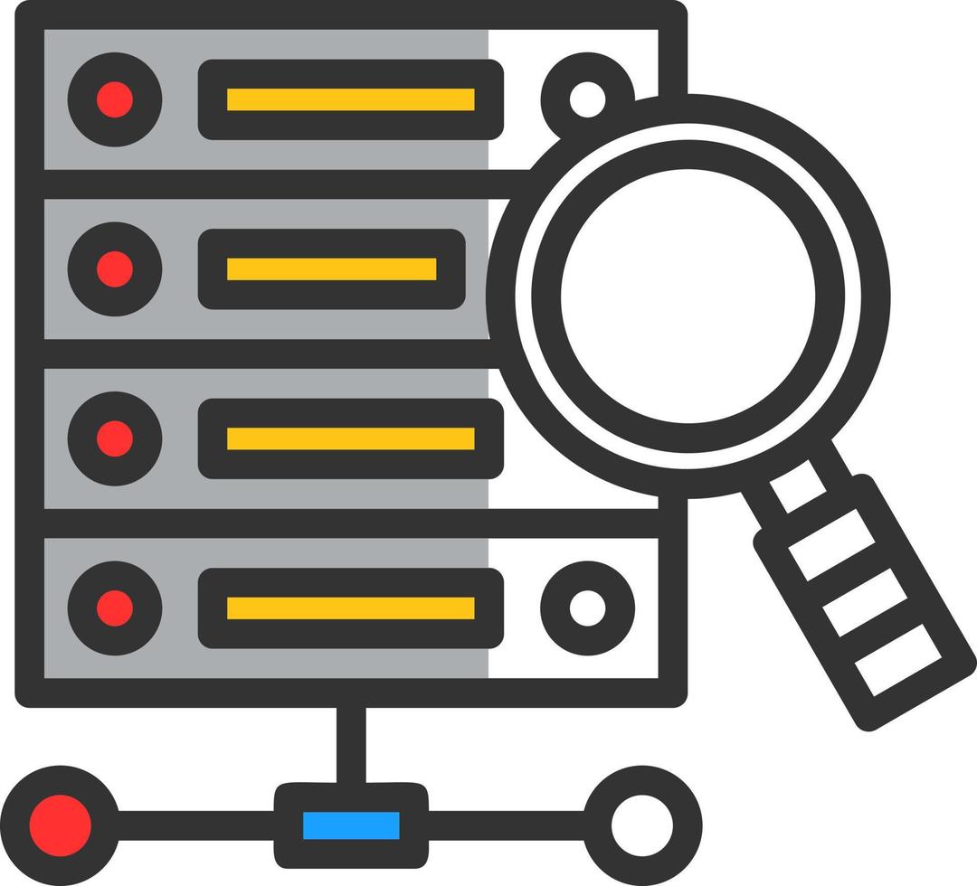 Data Query Vector Icon Design