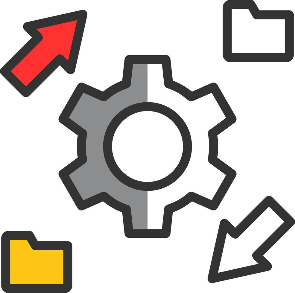 Data Transformation Vector Icon Design