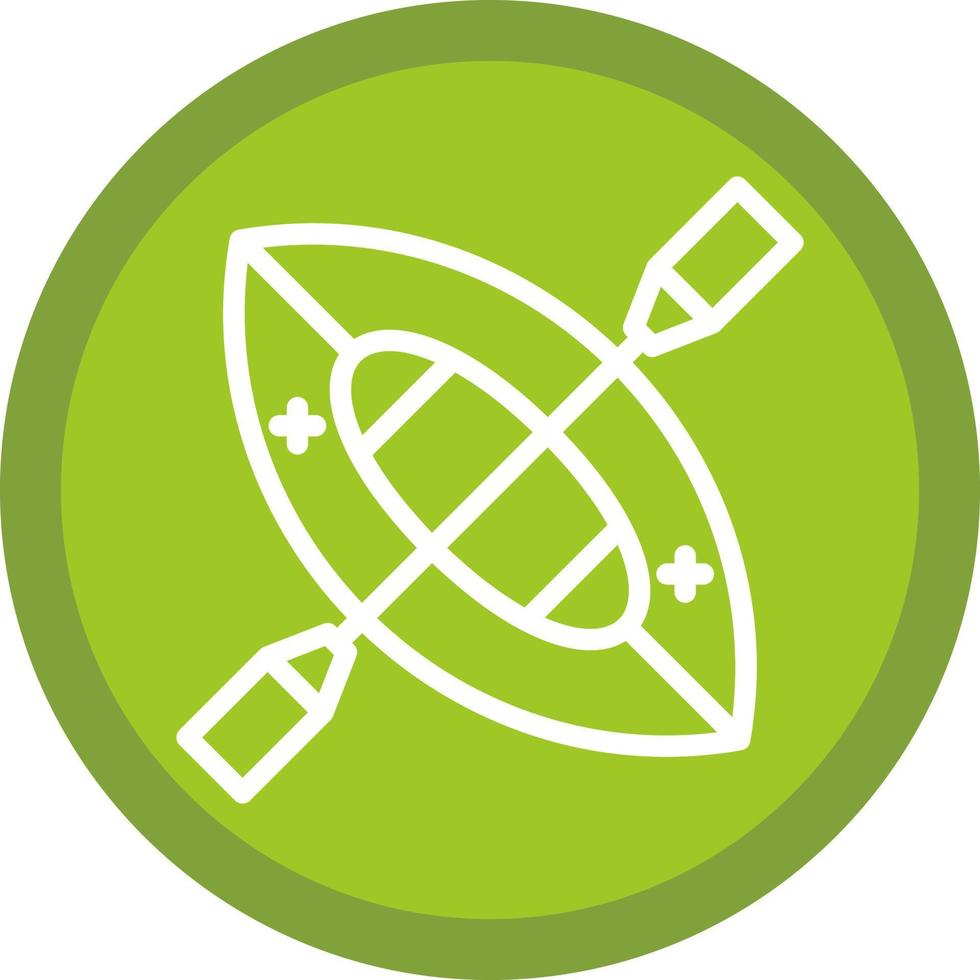 Canoe Vector Icon Design