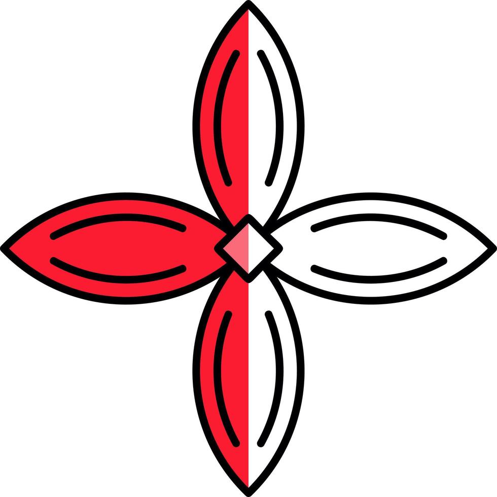 Bouvardia Vector Icon Design