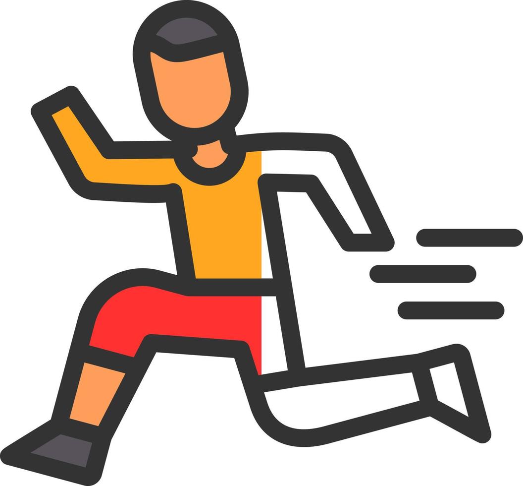 diseño de icono de vector de atletismo