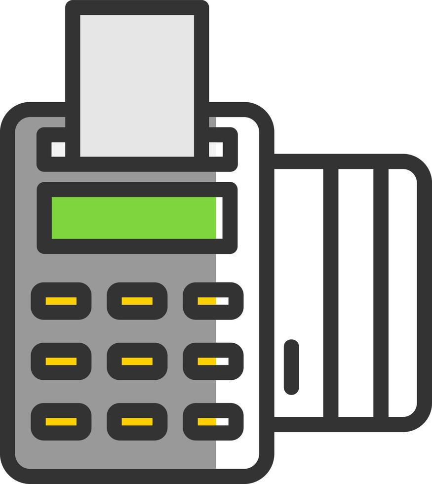 Pos Terminal Vector Icon Design