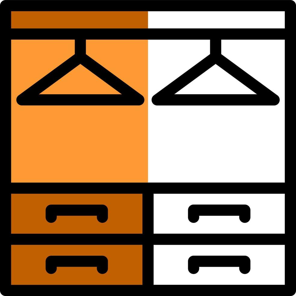 Wardrobe Vector Icon Design