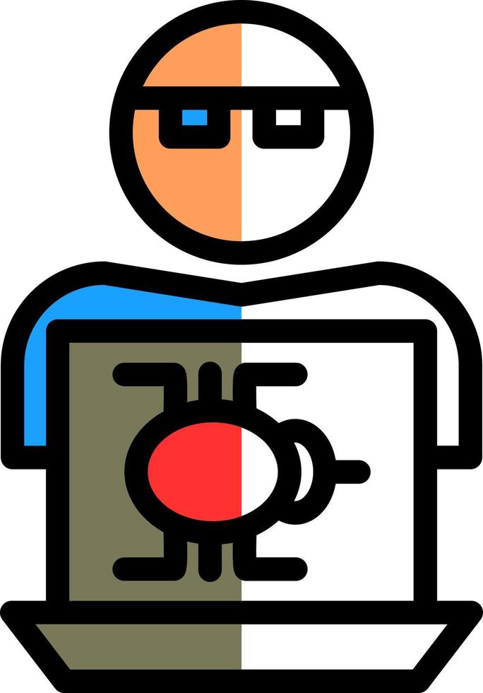 Hacker Vector Icon Design