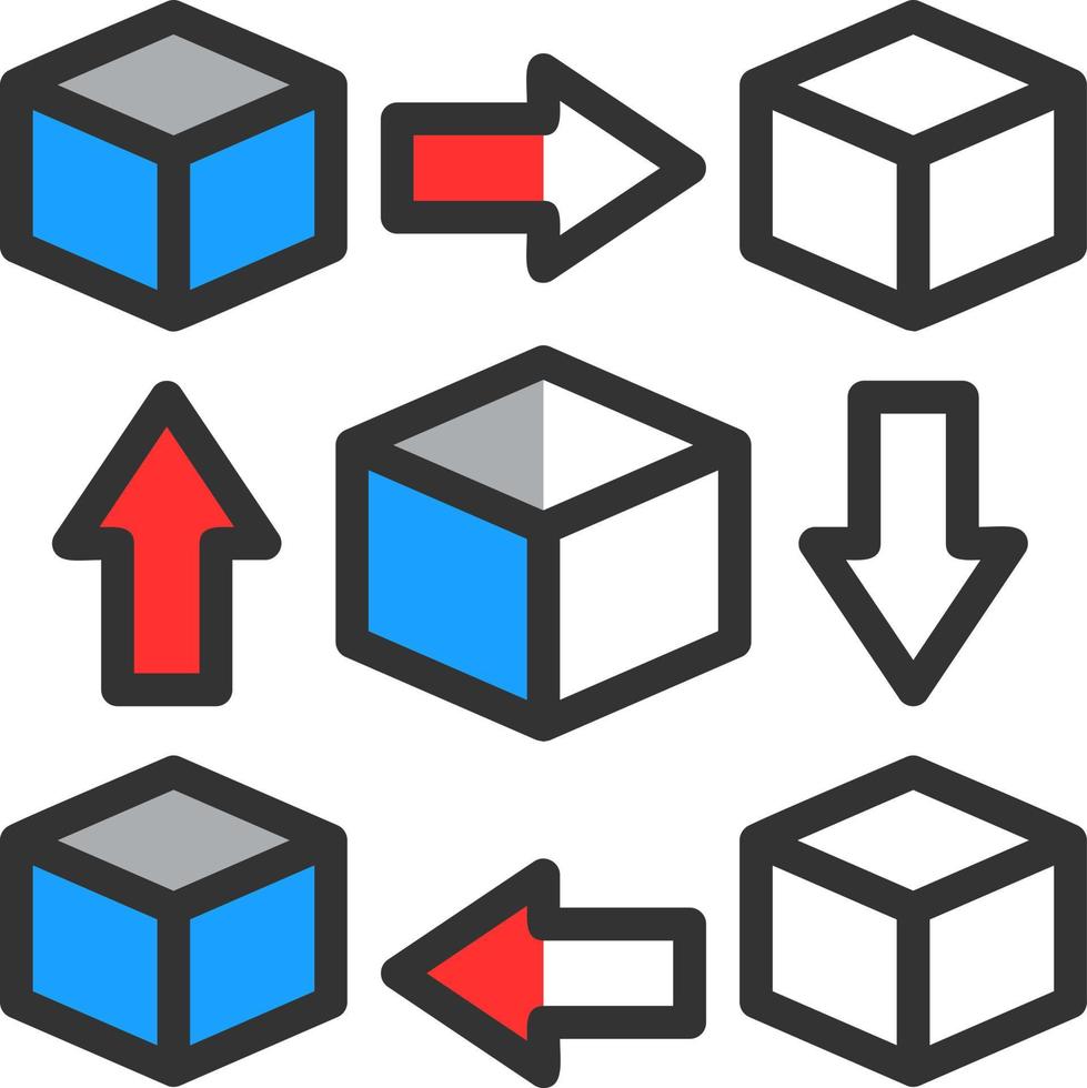 diseño de icono de vector de cadena de bloques