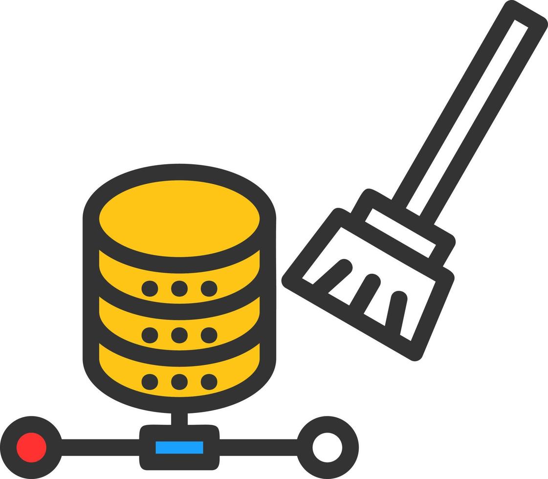 Data Cleansing Vector Icon Design