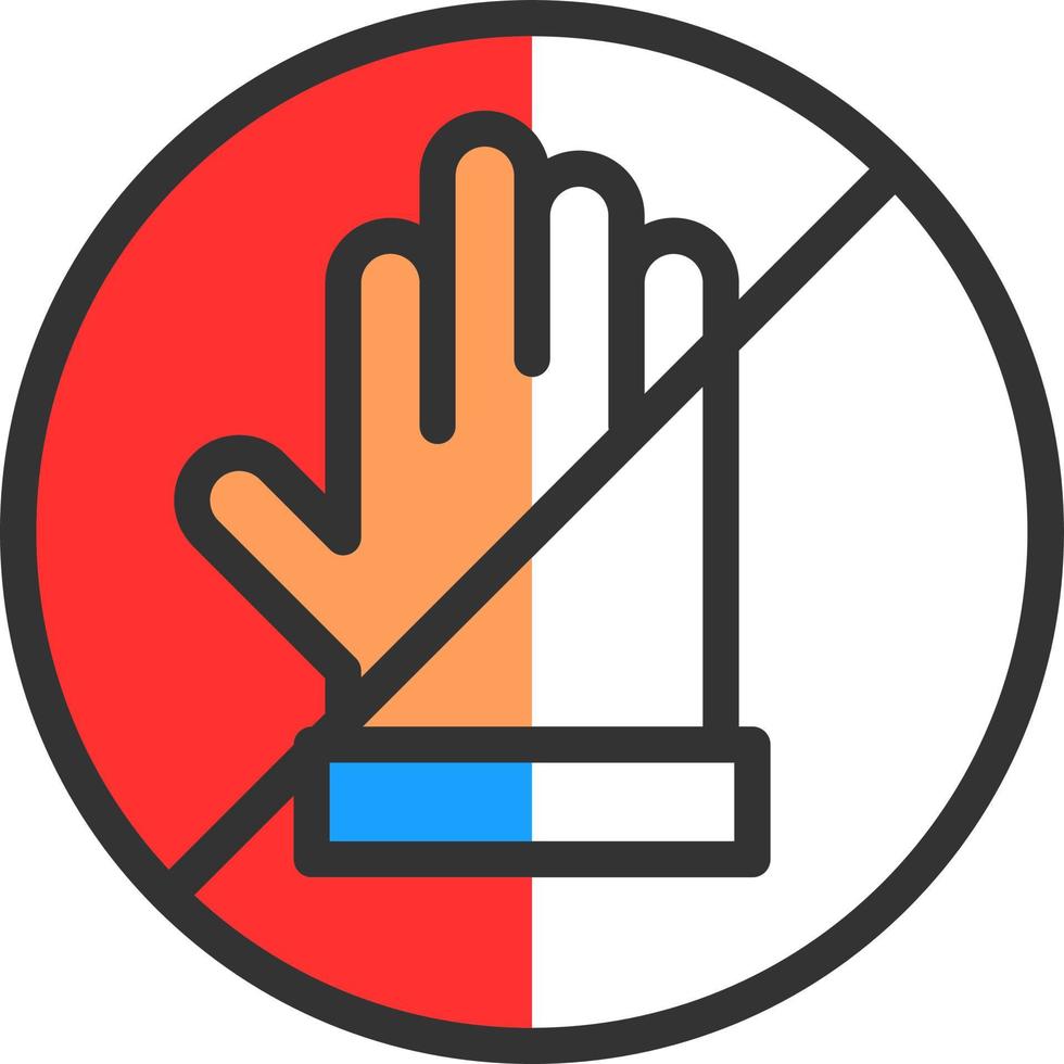 Hand Off Vector Icon Design