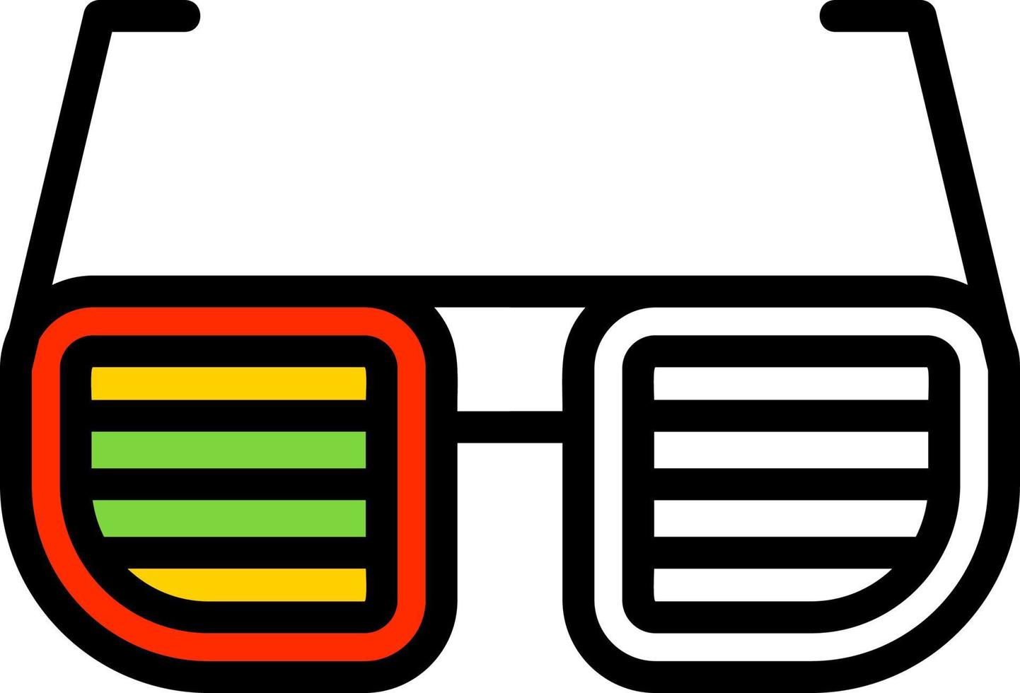 diseño de icono de vector de gafas divertidas