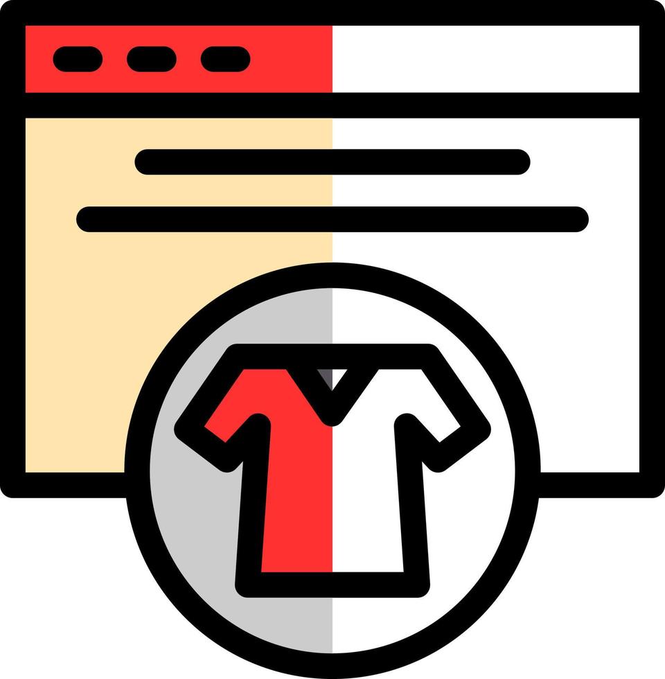 Search Clothes Vector Icon Design