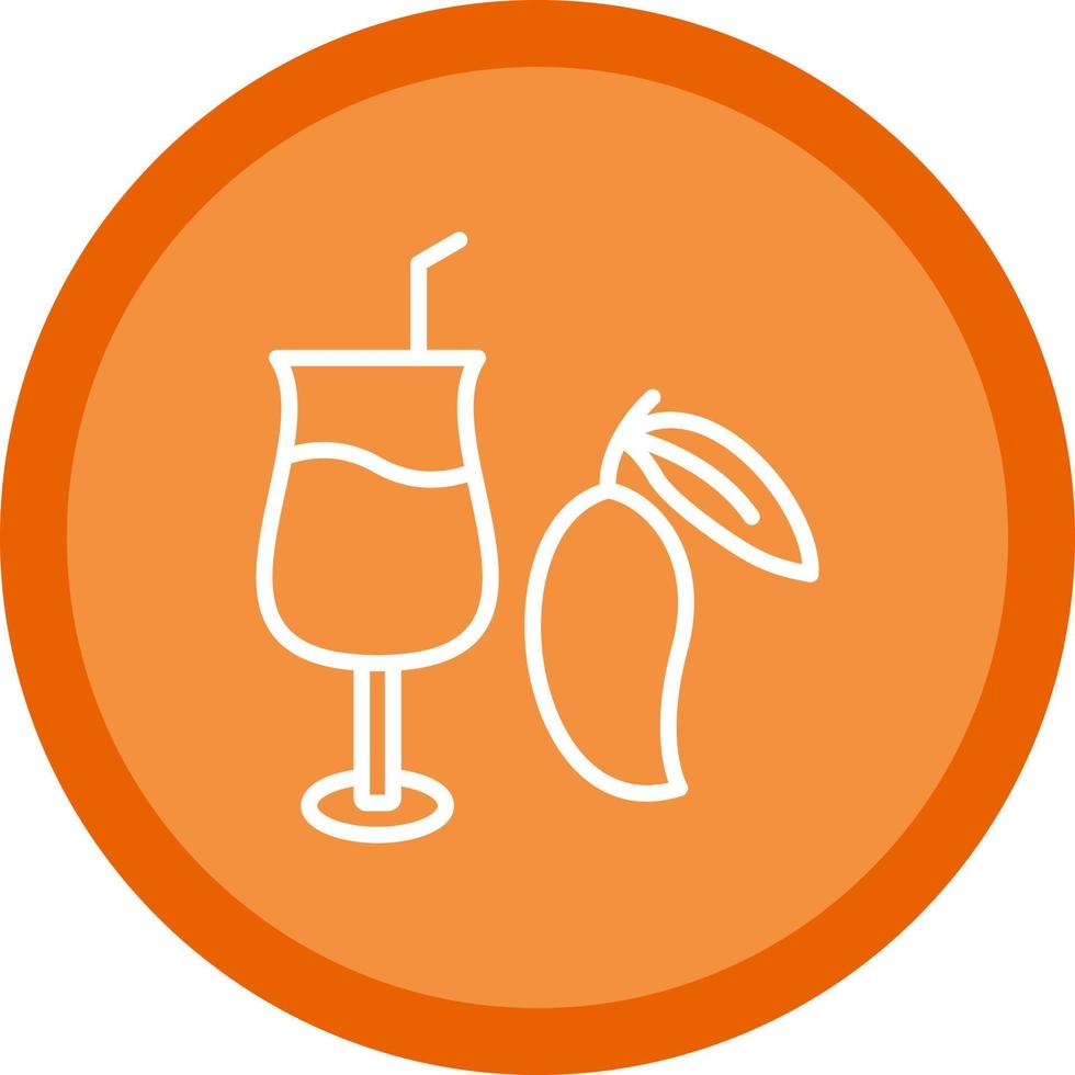 Mango Juice Vector Icon Design