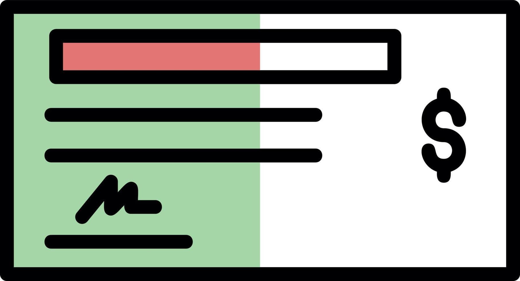 Cheque Vector Icon Design