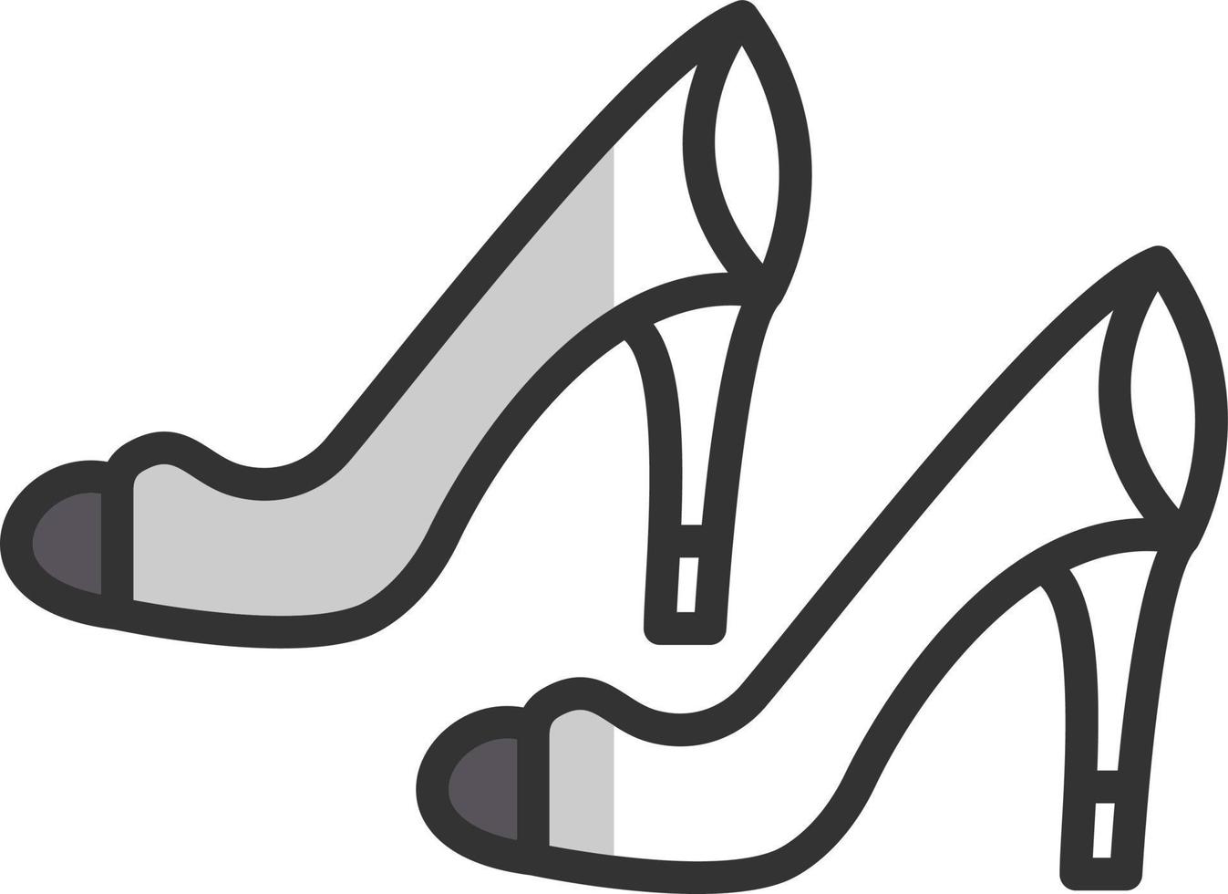 High Heels Vector Icon Design