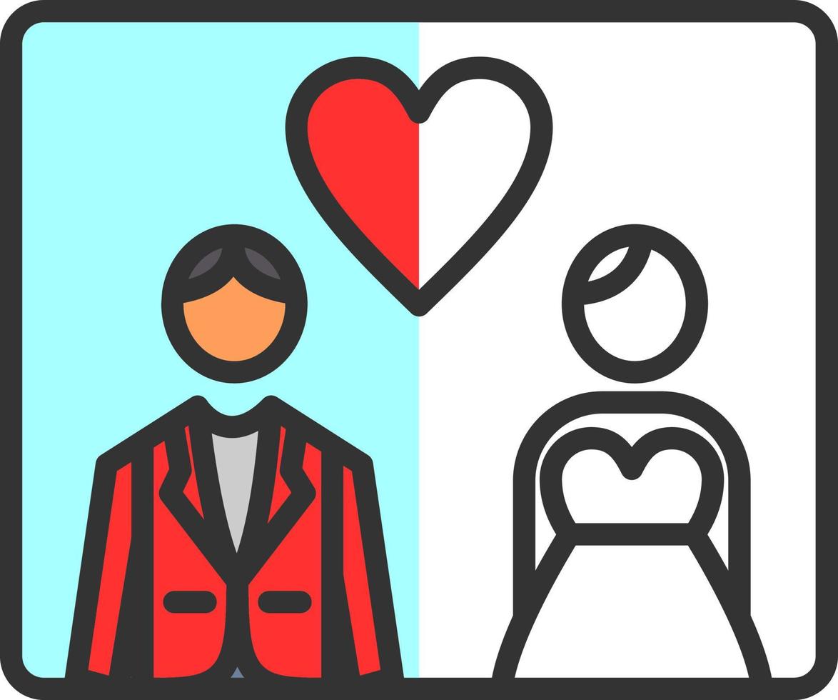 diseño de icono de vector de fotos de boda