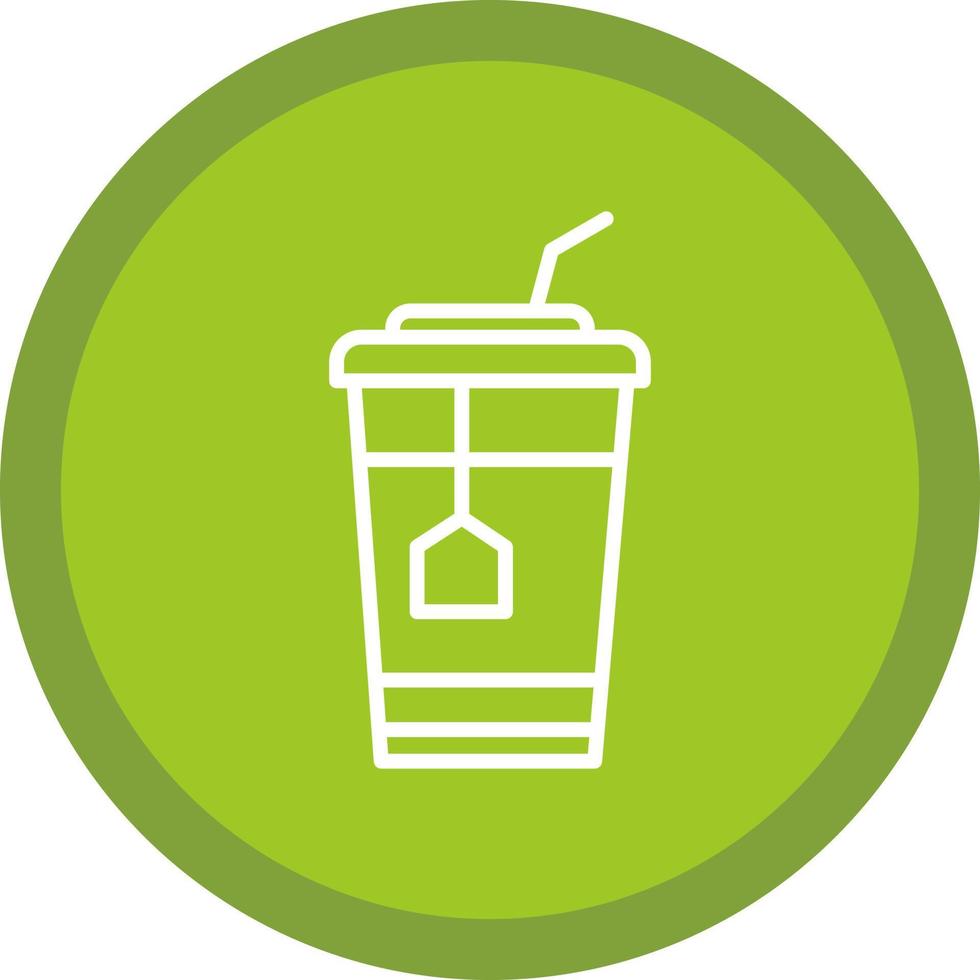 Ice Tea Vector Icon Design