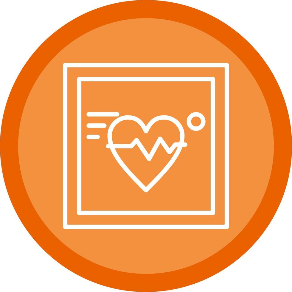 Electrocardiogram Vector Icon Design