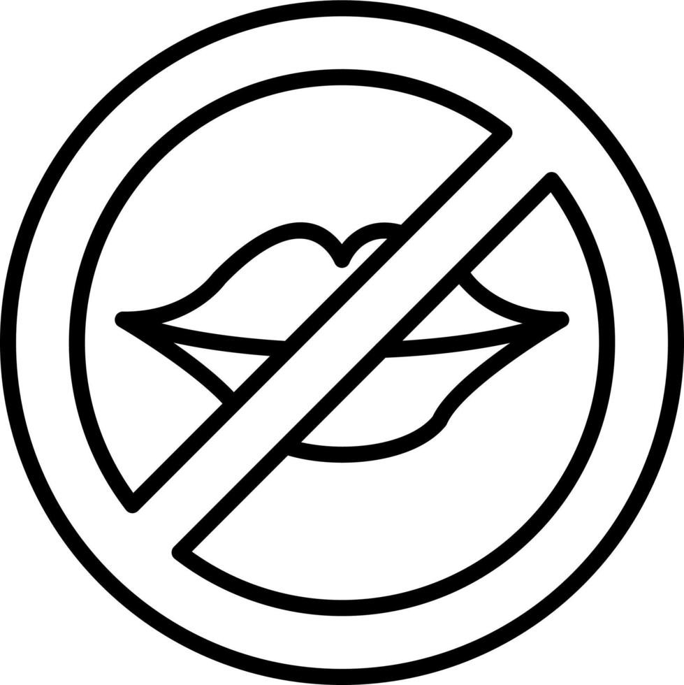 No Catcalling vector icon
